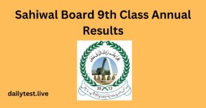 DG Khan Board 9th Class Annual Results